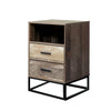 Artiss Bedside Tables Drawers Side Table Nightstand Storage Cabinet Unit Wood-Upinteriors