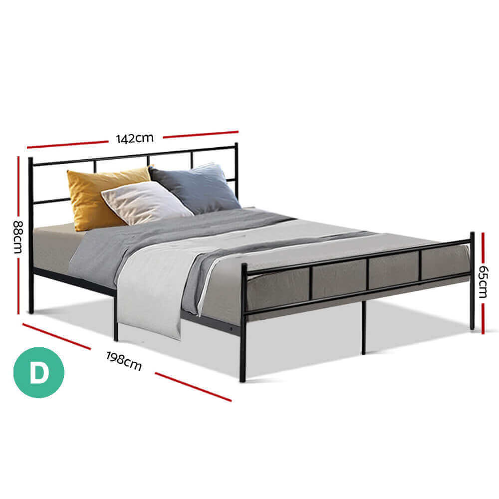Artiss Bed Frame Double Metal Bed Frames SOL-Upinteriors