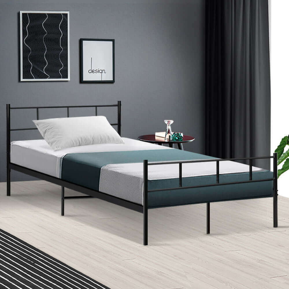 Artiss Bed Frame King Single Metal Bed Frames SOL-Upinteriors
