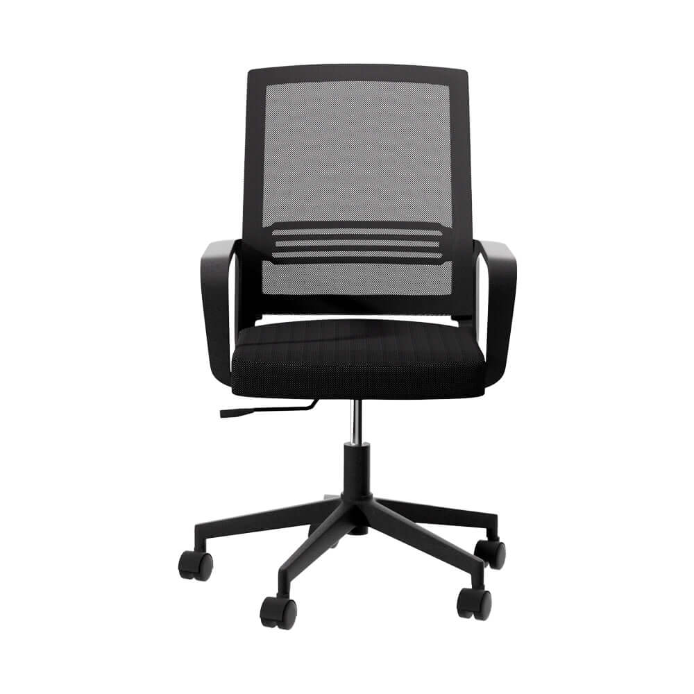 Artiss Mesh Office Chair Computer Gaming Desk Chairs Work Study Mid Back Black-Upinteriors