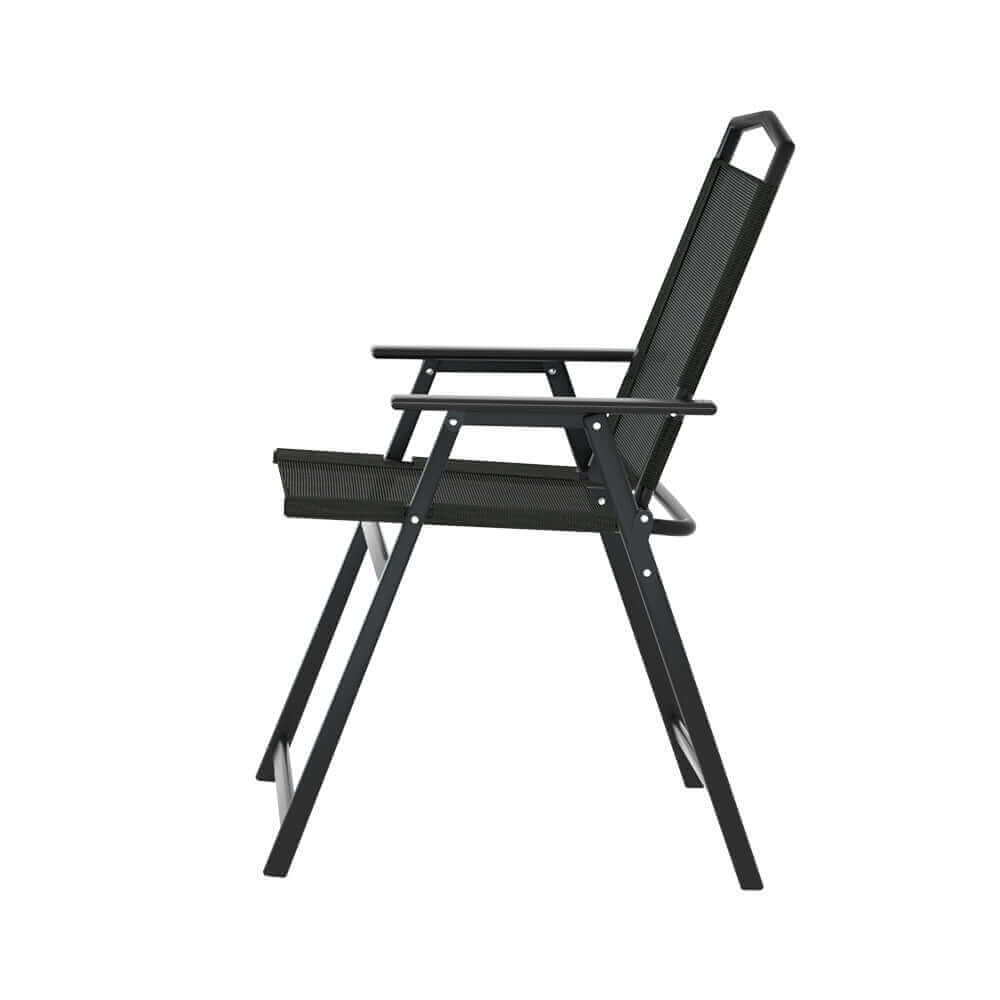 Gardeon Outdoor Chairs Portable Folding Camping Chair Steel Patio Furniture-Upinteriors