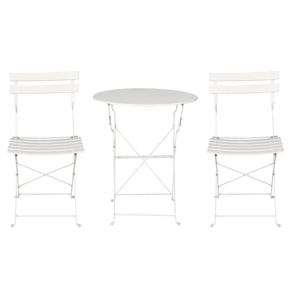 Gardeon Outdoor Setting Bistro Set Table and Chairs Folding Patio Furniture-Upinteriors