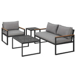 Gardeon Outdoor Sofa Set 3 Seater Corner Modular Lounge Setting Steel-Upinteriors