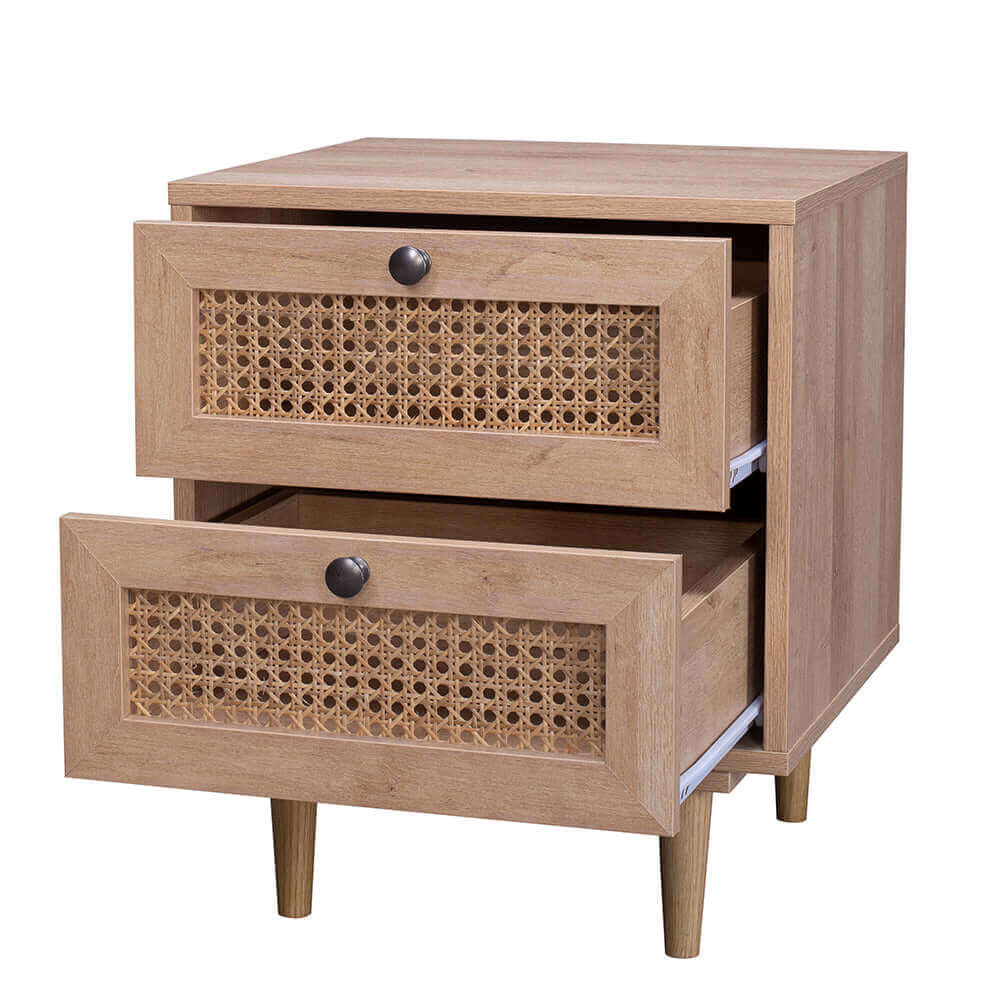 Buy natura rattan bedside table with 2 drawers - upinteriors-Upinteriors