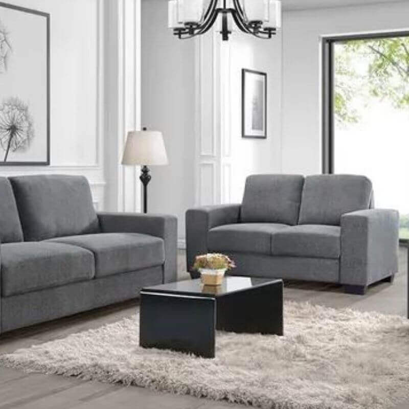 Brooks 2 Seater Elephant Grey Sofa | Comfort & Style-Upinteriors