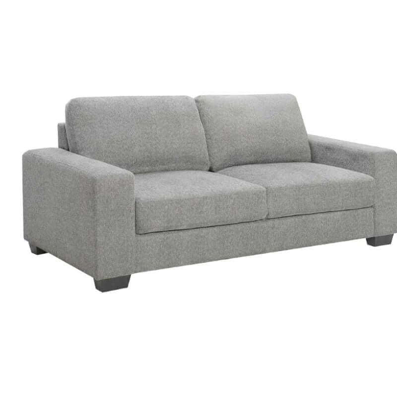 Morgan 3 Seater Fabric Sofa Light Grey-Upinteriors