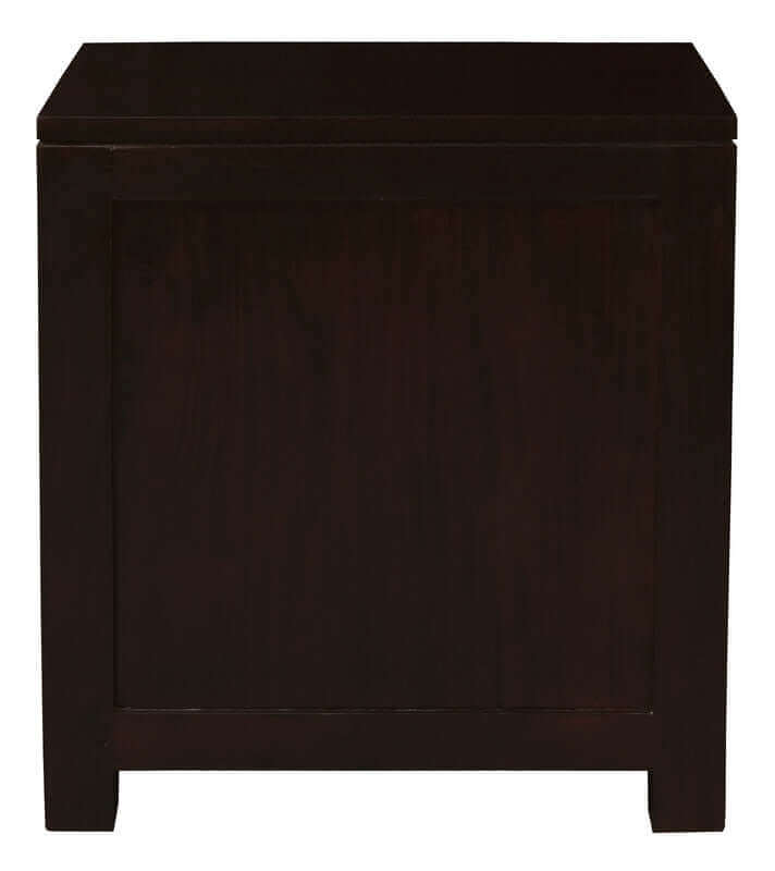 Amsterdam 2 Drawer Bedside Table (Chocolate)-Upinteriors