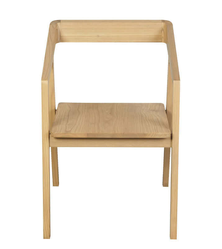 Kyoto Oak Arm Chair - Set of 2 (Natural)-Upinteriors