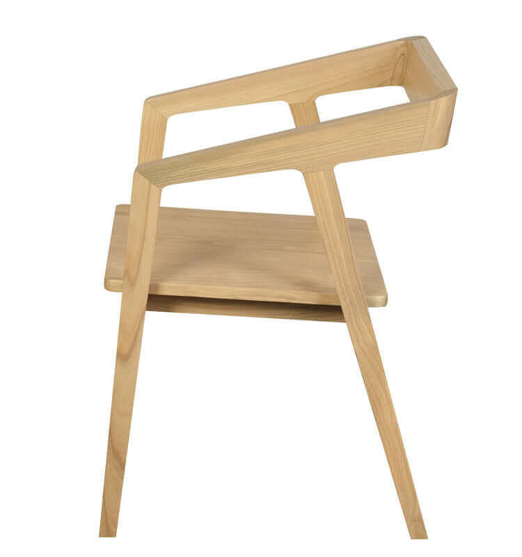 Kyoto Oak Arm Chair - Set of 2 (Natural)-Upinteriors