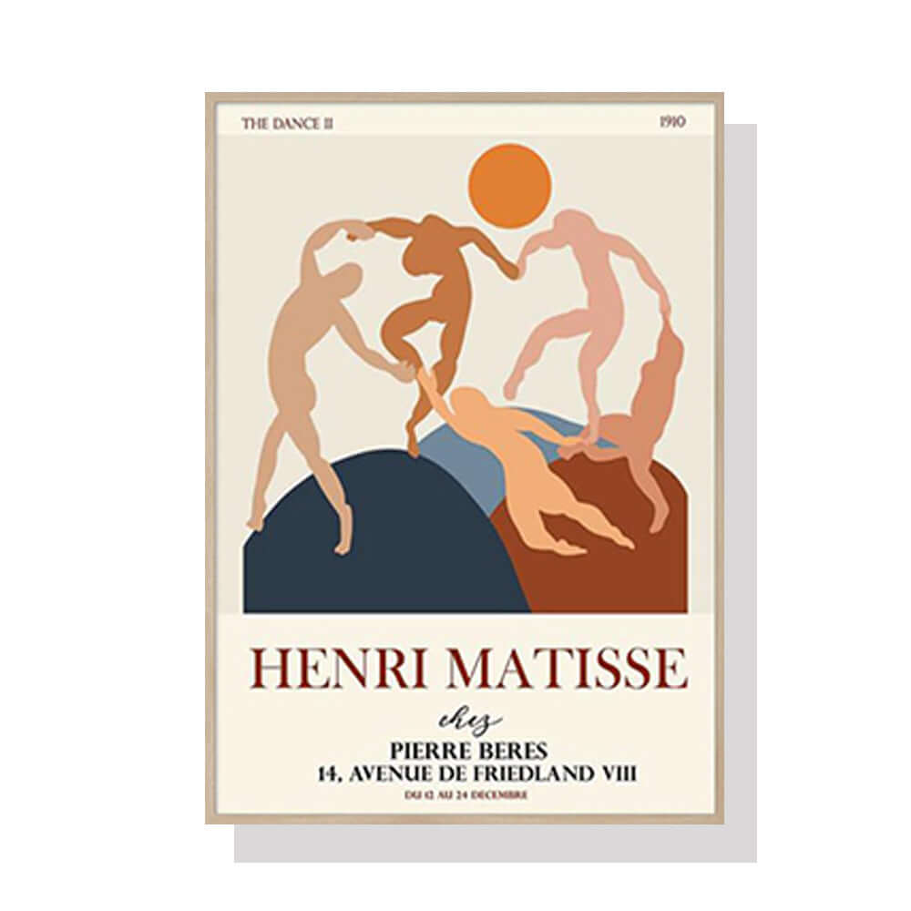 70cmx100cm Dancing by Henri Matisse Wood Frame Canvas Wall Art-Upinteriors