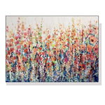 50cmx70cm Flourish Of Spring White Frame Canvas Wall Art-Upinteriors