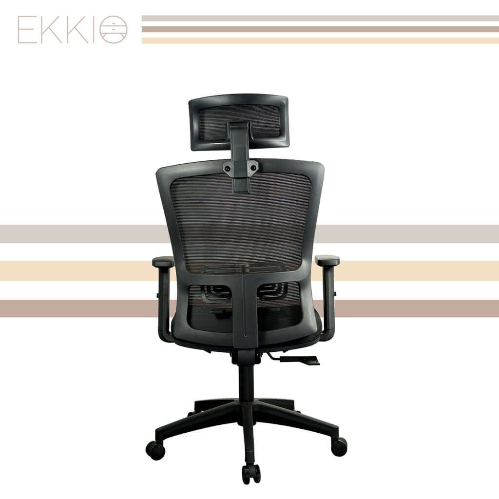 EKKIO Zorae - Office Chair (Black) EK-OC-100-SQ / EK-OC-100-BST-Upinteriors