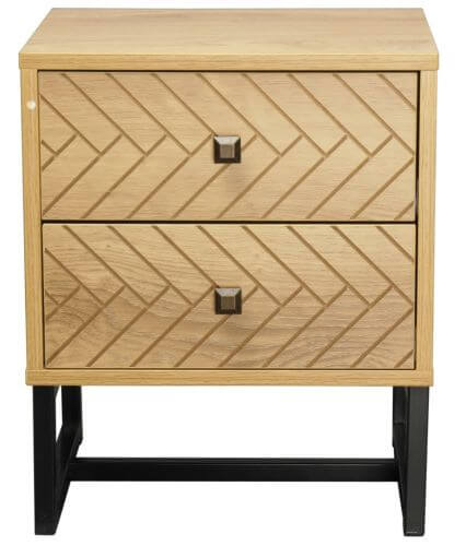 Buy malaga 2 drawer bedside table - upinteriors-Upinteriors