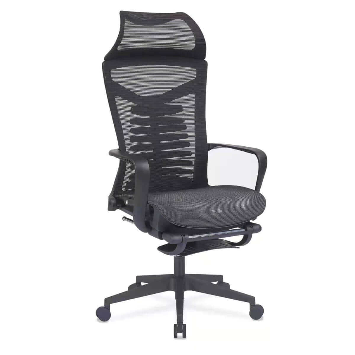 EGCX-K339L Ergonomic Office Chair Seat Adjustable Height Deluxe Mesh Chair Back Support Footrest-Upinteriors