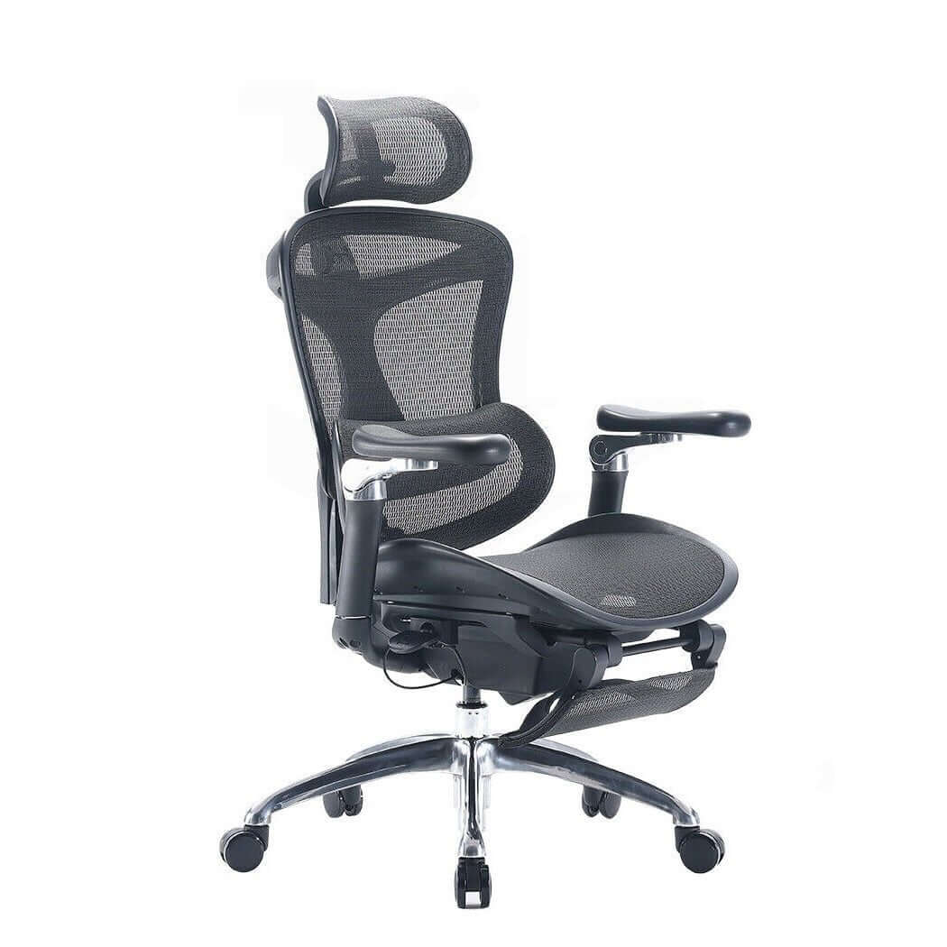SIHOO A3 Doro C300 Ergonomics Executive Office Chair with Footrest Black-Upinteriors