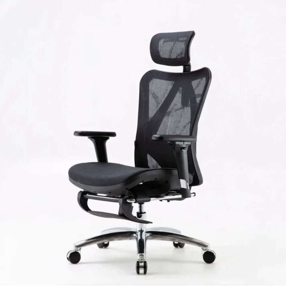 Sihoo M57 Ergonomic Office Chair, Computer Chair Desk Chair High Back Chair Breathable,3D Armrest and Lumbar Support Black without Foodrest-Upinteriors