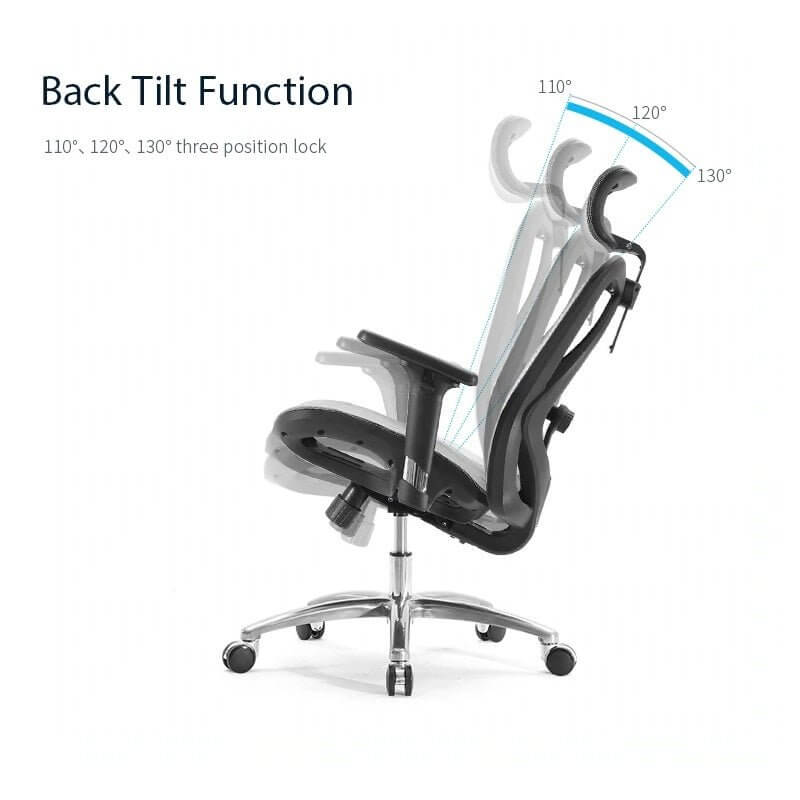 Sihoo M57 Ergonomic Office Chair, Computer Chair Desk Chair High Back Chair Breathable,3D Armrest and Lumbar Support Grey without Footrest-Upinteriors