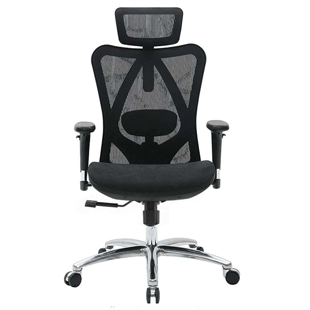 Sihoo M57 Ergonomic Office Chair, Computer Chair Desk Chair High Back Chair Breathable,3D Armrest and Lumbar Support Black with Footrest-Upinteriors