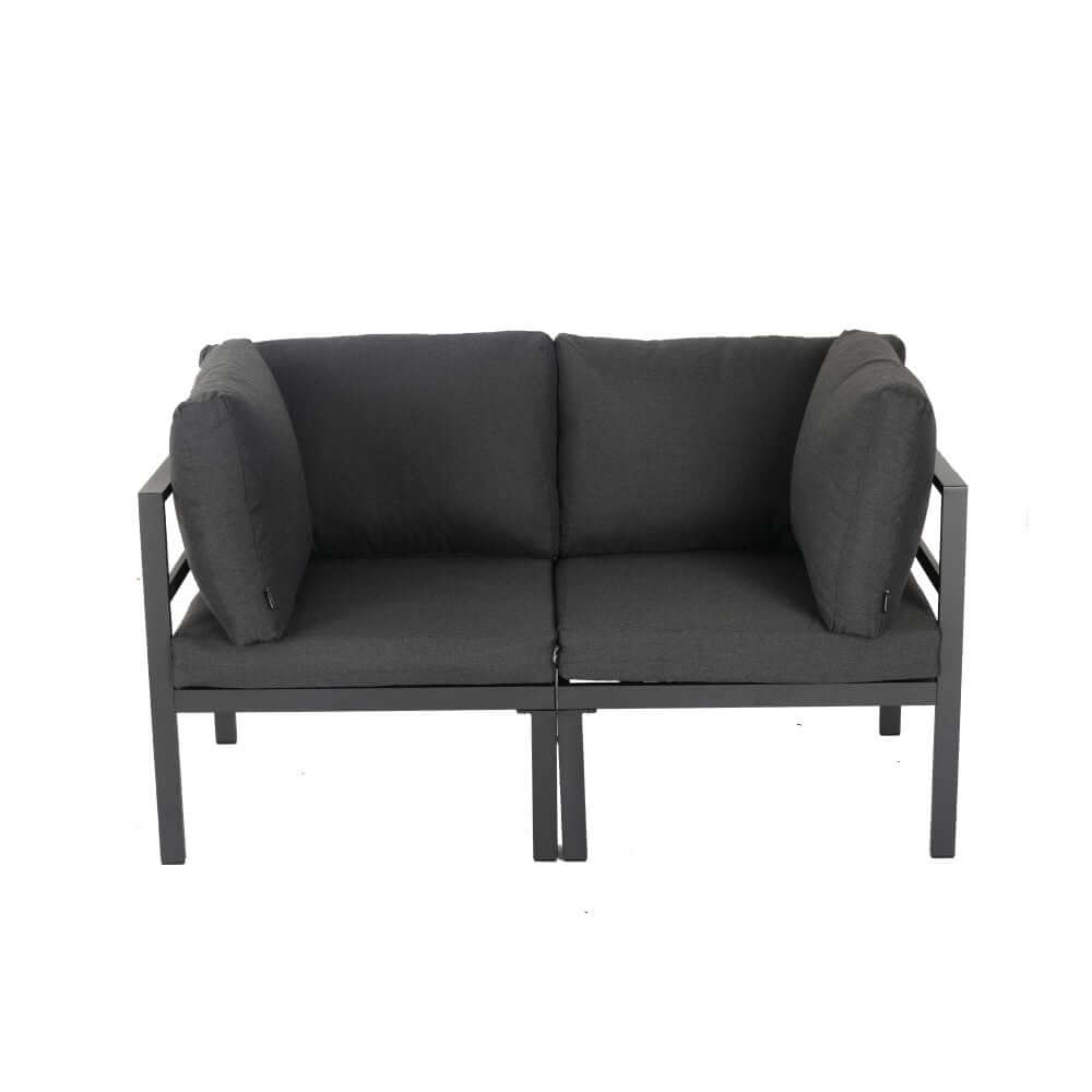 Outdoor 7 Piece Charcoal Grey Couches-Upinteriors