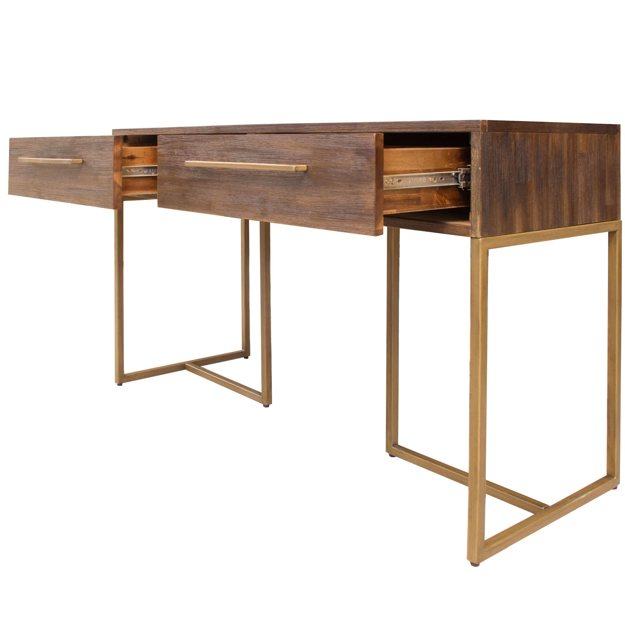 Tuberose Console Hallway Entry Table 120cm Solid Acacia Timber Wood - Brown-Upinteriors