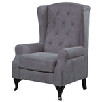 Buy Mellowly Wing Back Chair Sofa Chesterfield Armchair Fabric Uplholstered – Upinteriors-Upinteriors