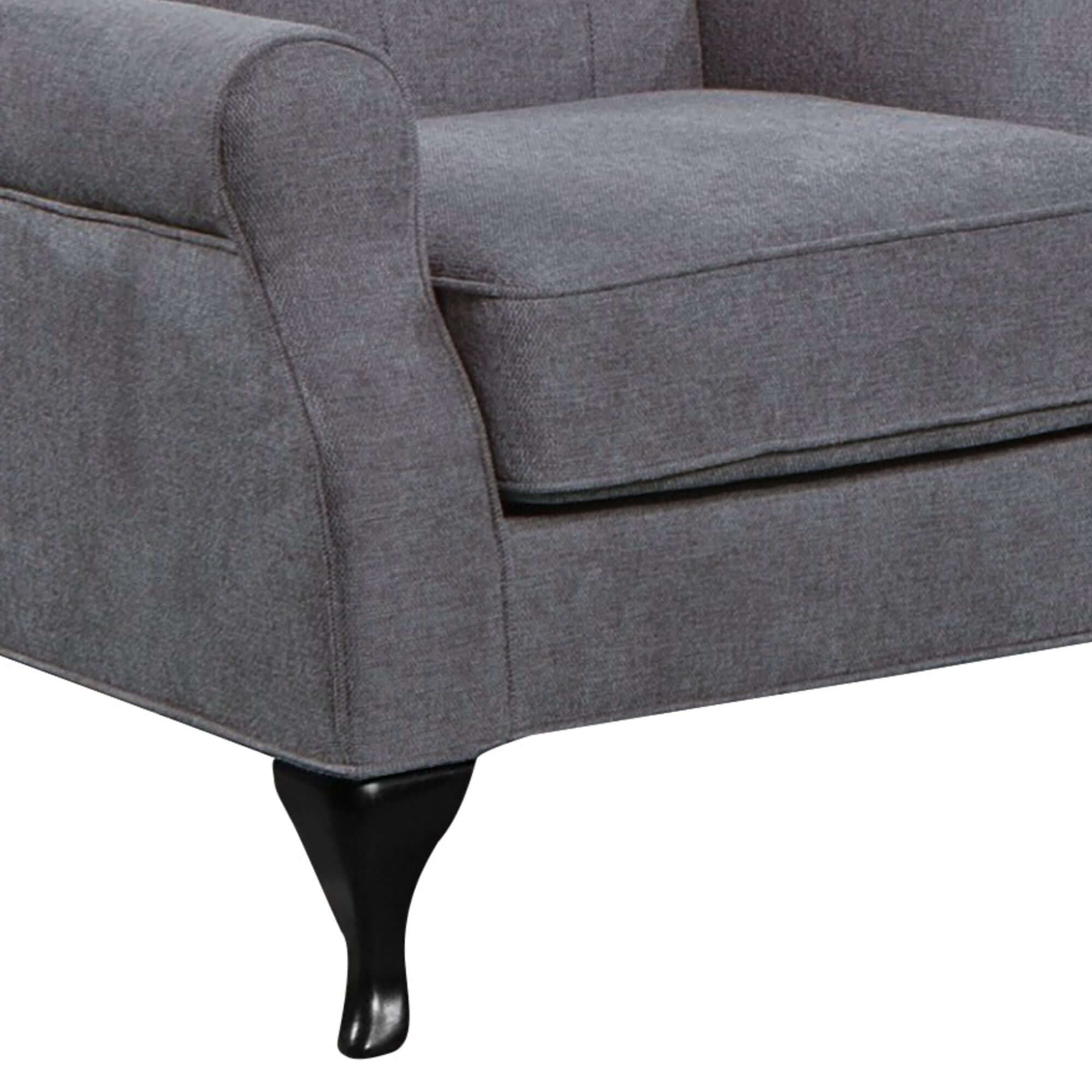 Buy Mellowly Wing Back Chair Sofa Chesterfield Armchair Fabric Uplholstered – Upinteriors-Upinteriors