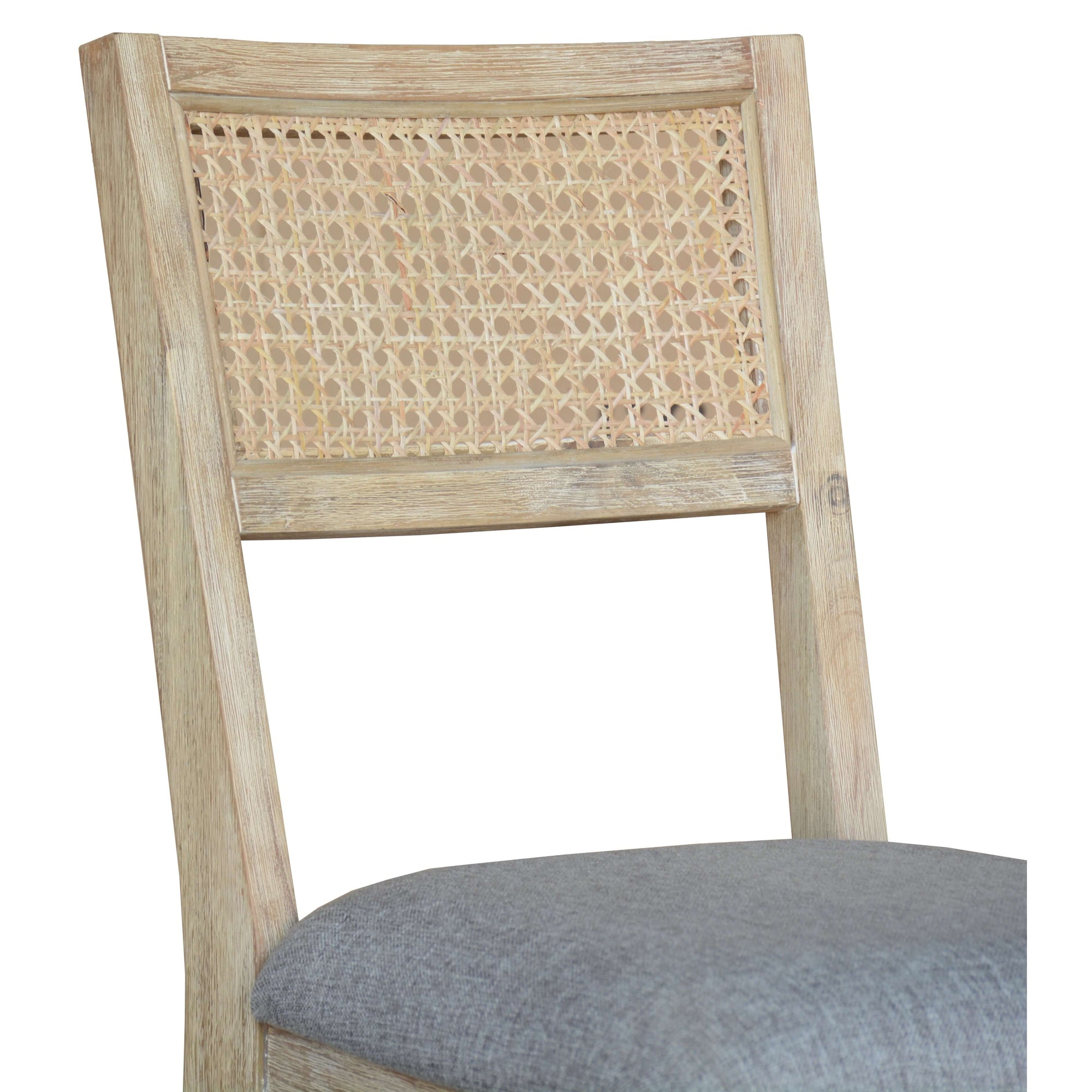 Grevillea Dining Chair Set of 2 Solid Acacia Timber Wood Rattan Furniture -Brown-Upinteriors