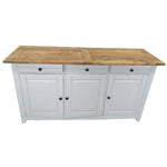 Lavasa Buffet Table 160cm 3 Doors Drawers Solid Mango Wood Farmhouse Furniture-Upinteriors