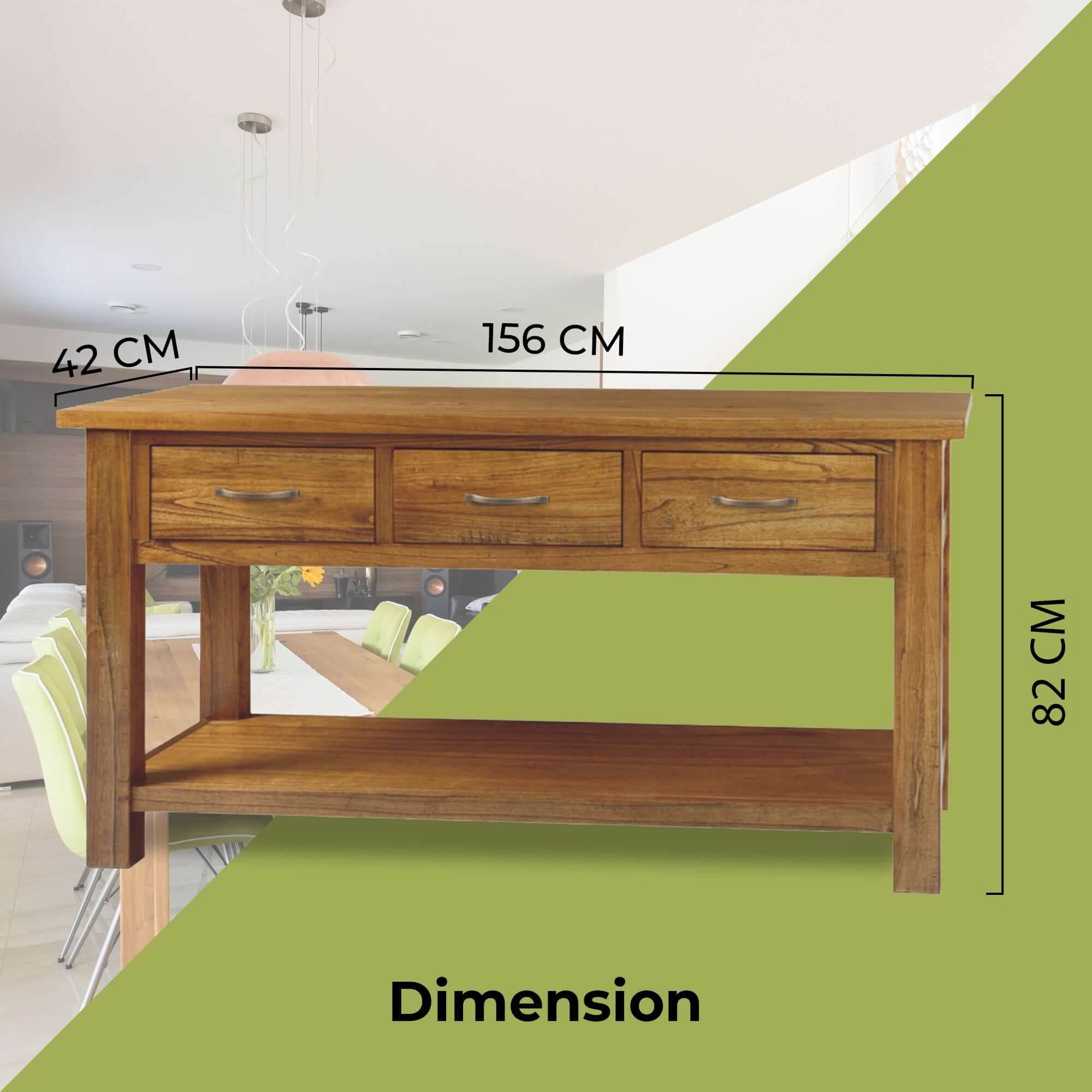 Birdsville Console Hallway Entry Table 156cm Solid Mt Ash Timber Wood - Brown-Upinteriors