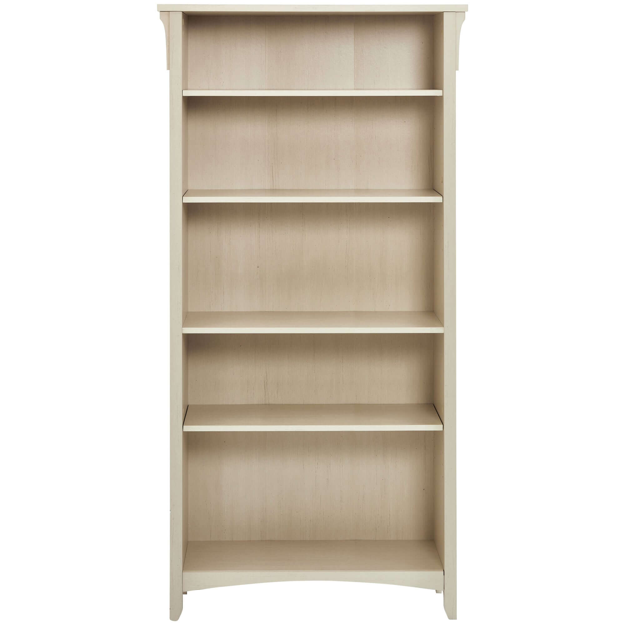 Salinas 5 Shelf Bookcase White-Upinteriors