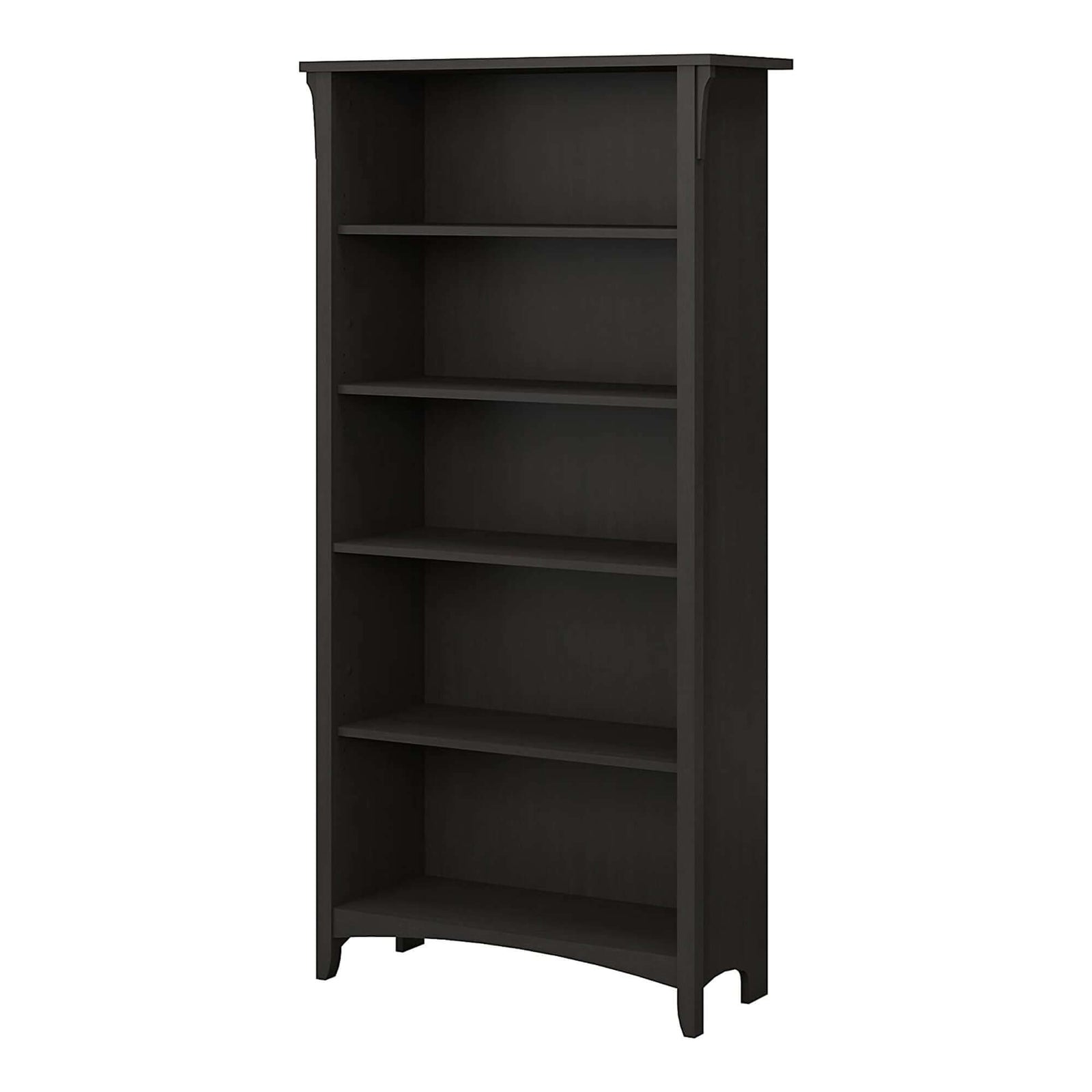 Salinas 5 Shelf Bookcase Black-Upinteriors
