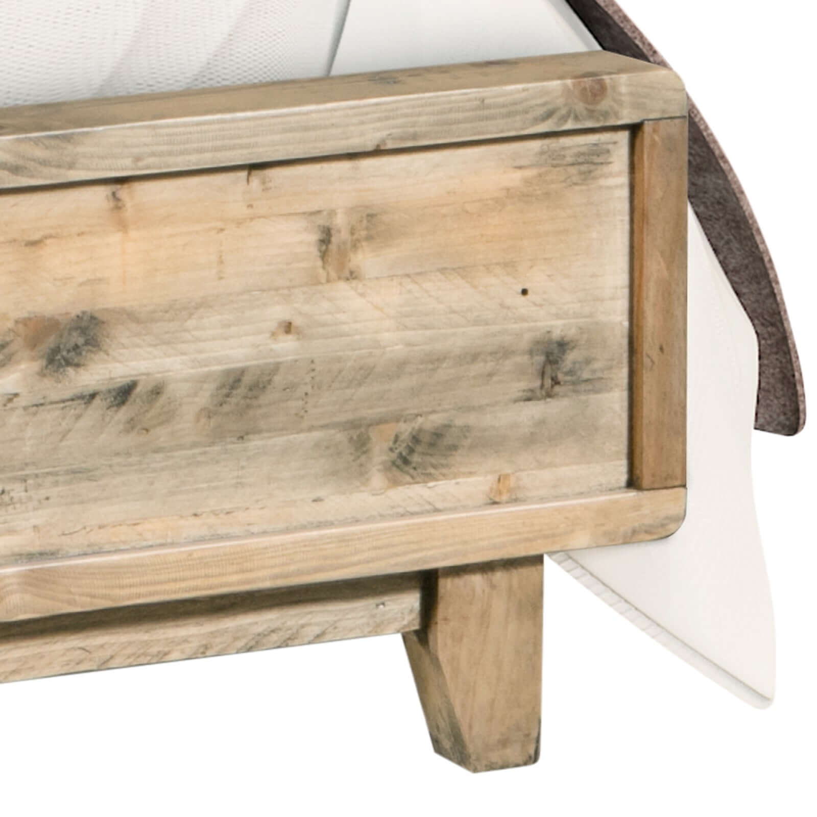Buy Queen Size Wooden Bed Frame - Antique Design-Upinteriors