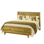 Shop Antique Design Queen Size Wooden Bed Frame-Upinteriors