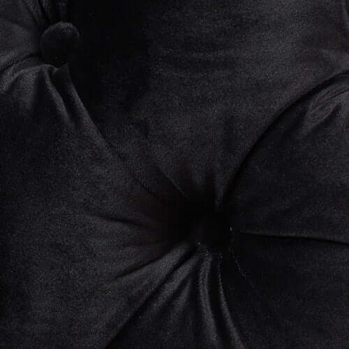 Buy Single Seater Black Sofa Classic Armchair Button Tufted in Velvet Fabric – Upinteriors-Upinteriors