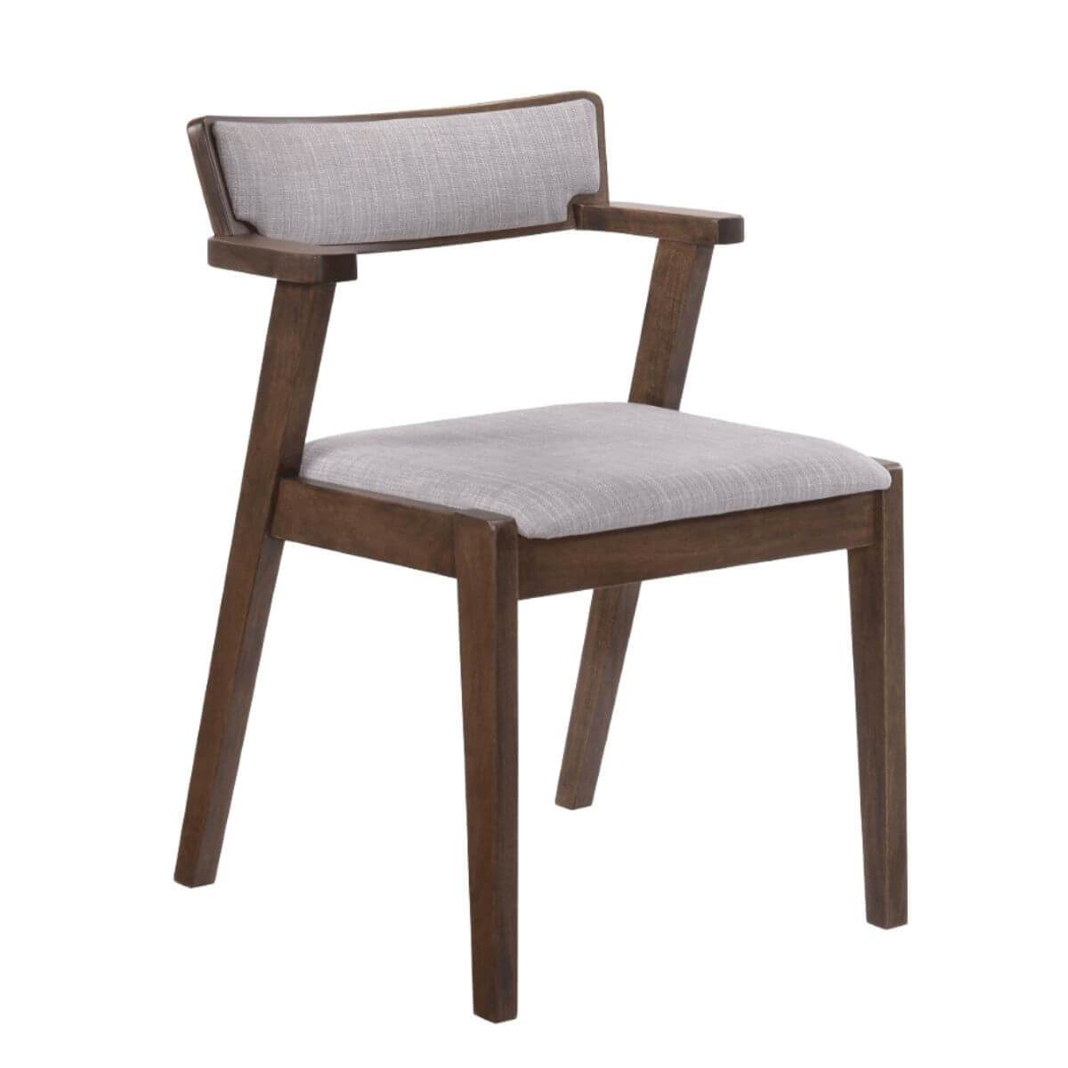 Elsa Dining chair with arm rest in GREY-Upinteriors