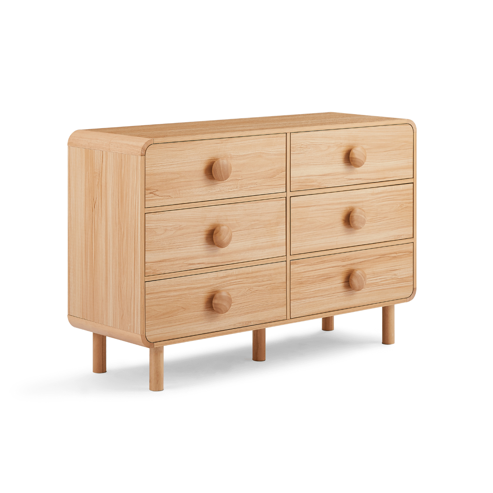Spencer 6 Chest of Drawers in Natural-Upinteriors