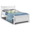 Artiss Bed Frame Double Size Wooden White RIO-Upinteriors