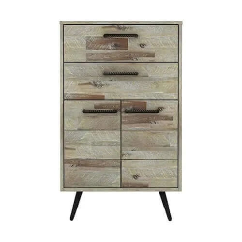 Buy acacia 4 drawers tallboy storage cabinet wood - upinteriors-Upinteriors