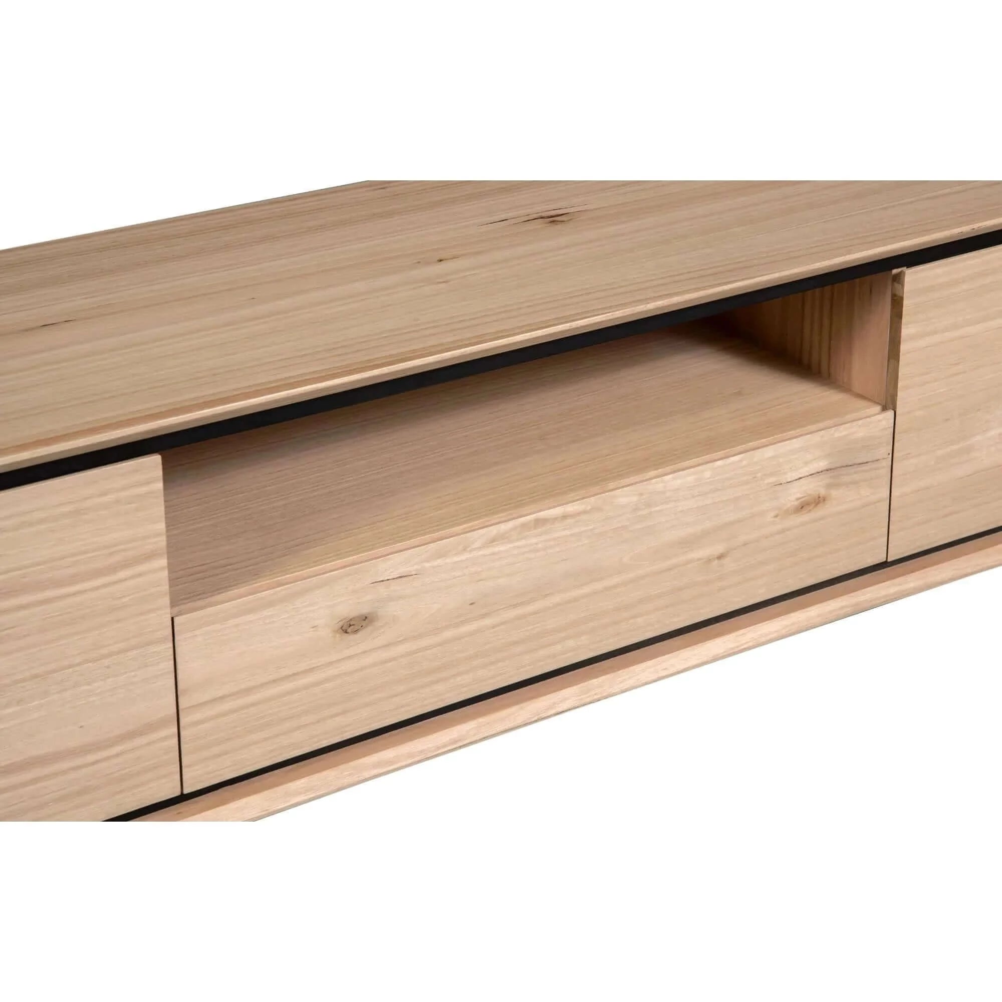 Buy Aconite ETU Entertainment TV Unit 210cm Solid Messmate Timber Wood-Upinteriors