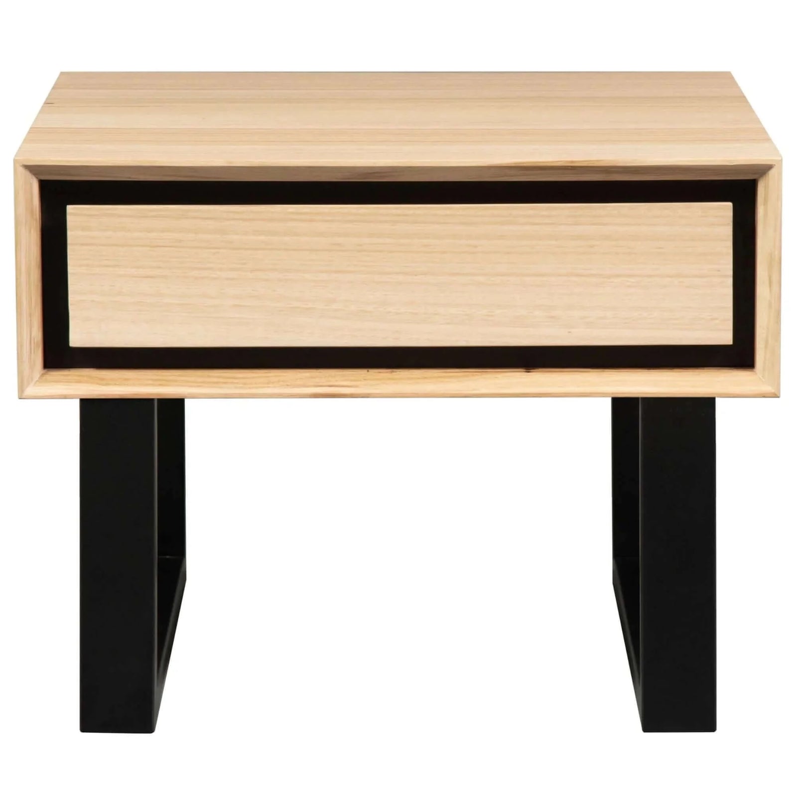 Buy aconite lamp side sofa end table 60cm solid messmate timber wood - natural - upinteriors-Upinteriors