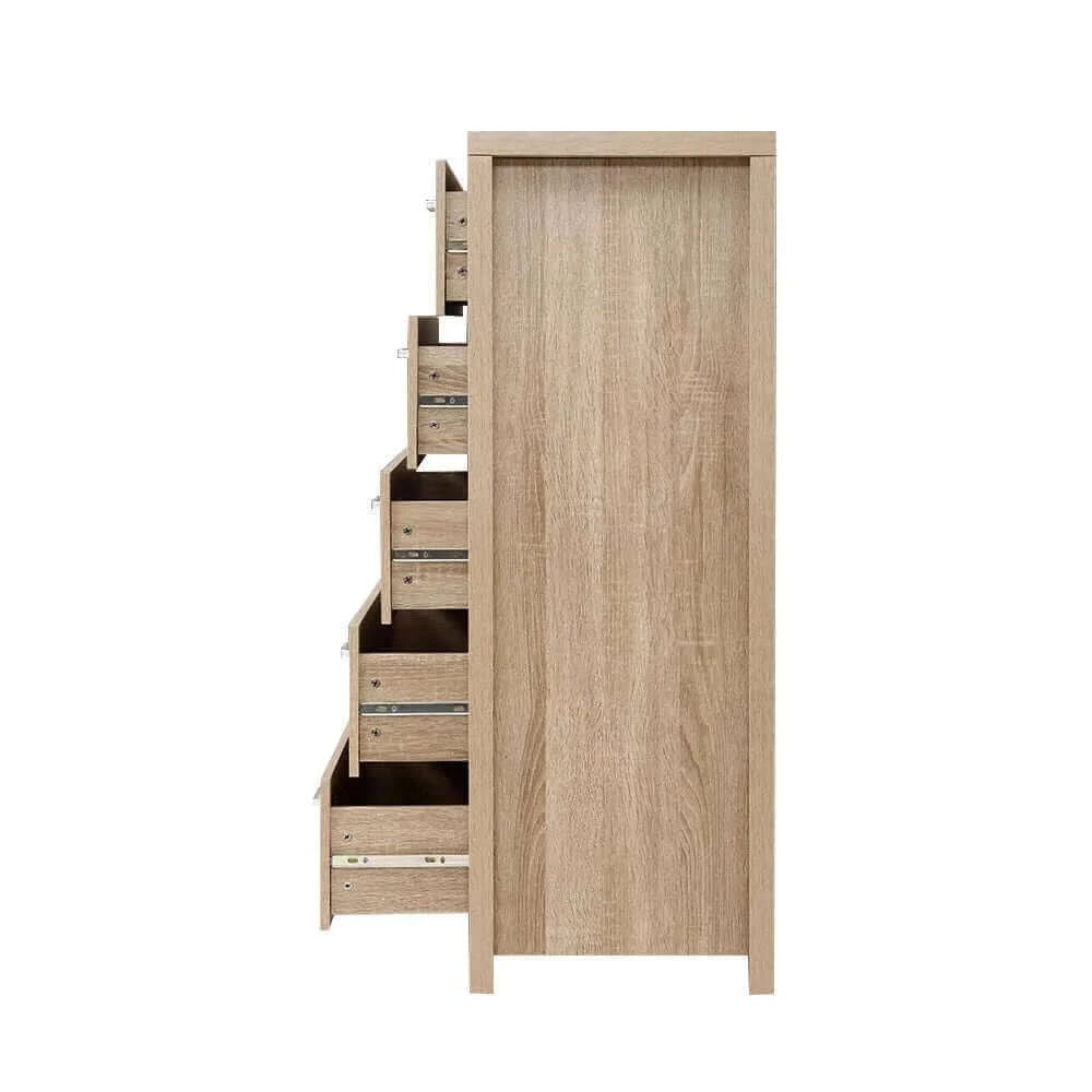 Buy artiss 5 chest of drawers tallboy dresser table bedroom storage cabinet - upinteriors-Upinteriors