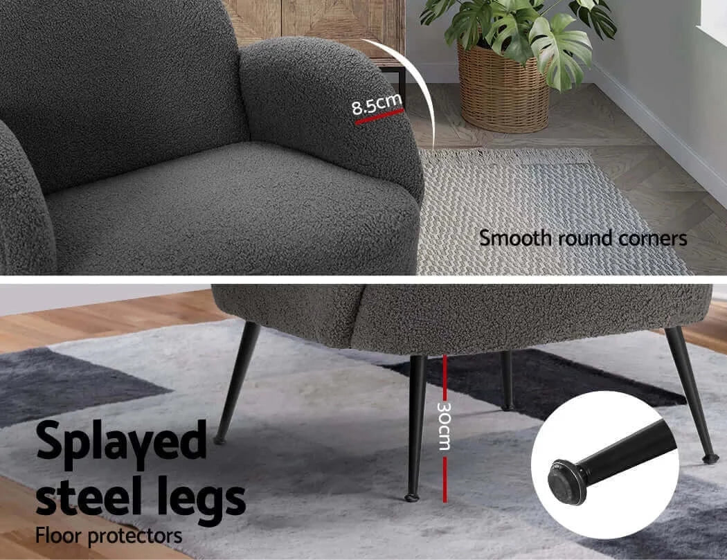 Buy Artiss Armchair Lounge Chair Armchairs Accent Arm Chairs – Upinteriors-Upinteriors