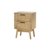 Buy artiss bedside tables rattan 2 drawers side table nightstand storage cabinet - upinteriors-Upinteriors