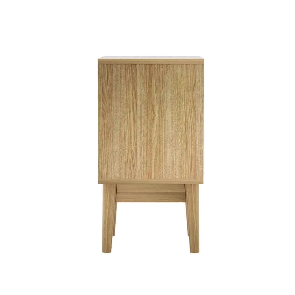 Buy artiss bedside tables rattan drawers side table nightstand storage cabinet wood - upinteriors-Upinteriors