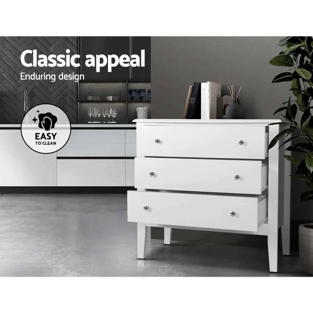 Buy artiss chest of drawers storage cabinet bedside table dresser tallboy white - upinteriors-Upinteriors