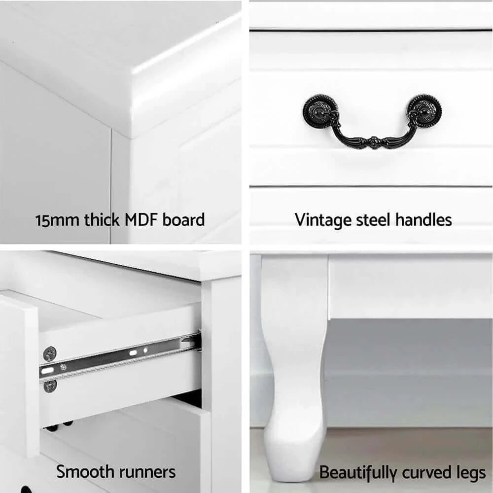 Buy artiss chest of drawers tallboy dresser table bedside storage cabinet bedroom - upinteriors-Upinteriors