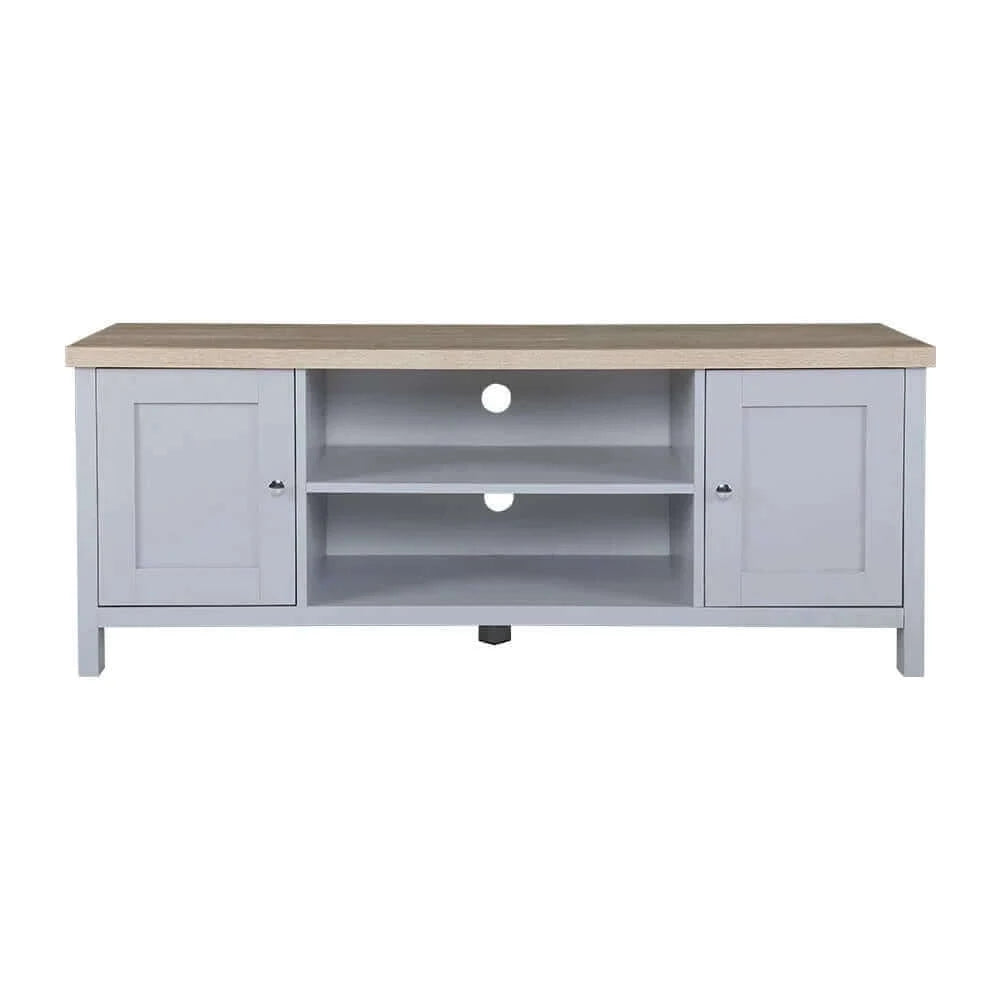 Buy Artiss TV Cabinet Entertainment Unit Stand French Provincial Storage Shelf Wooden 130cm Grey-Upinteriors