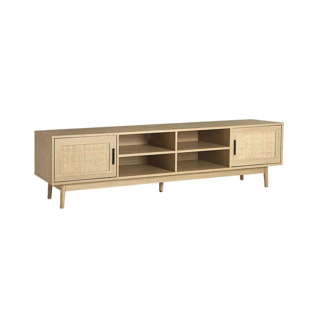 Buy Artiss TV Cabinet Entertainment Unit Storage Cabinets Rattan Wooden 180CM-Upinteriors