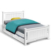 Buy artiss wooden bed frame timber single size rio kids adults storage drawers base - upinteriors-Upinteriors
