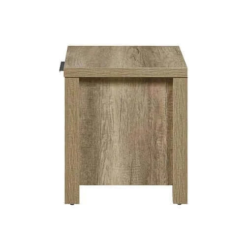 Buy bedside table 2 drawers storage table night stand mdf in oak - upinteriors-Upinteriors
